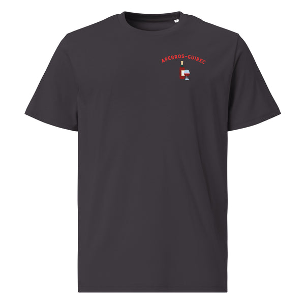 T-shirt bio aperros-guirec vin rouge