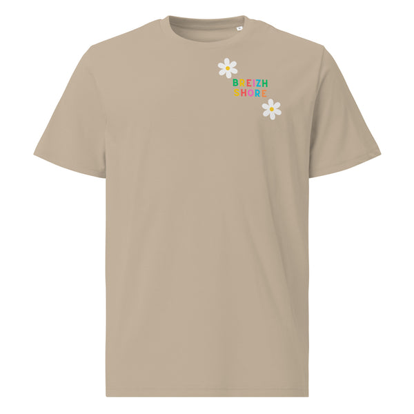 T-shirt biologique Breizh shore marguerites